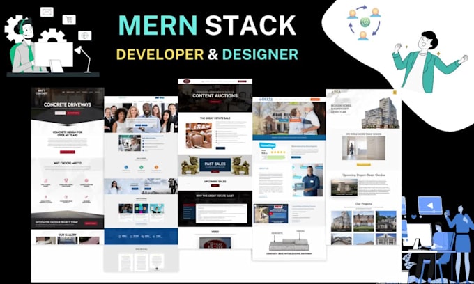 Do mern stack website as mern stack developer node react mongodb ...