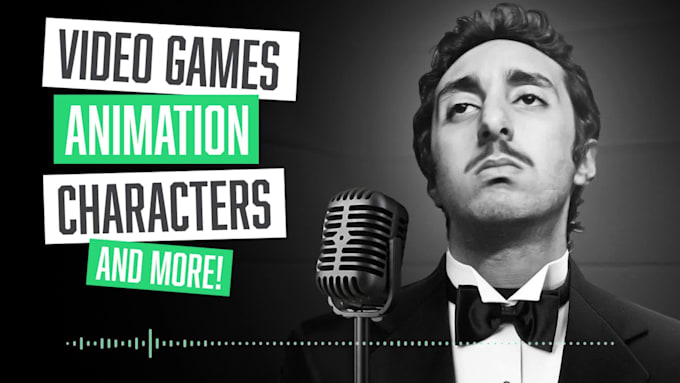 be your animation and video game character voice actor