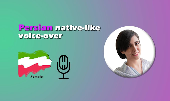 record female voice over in persian or farsi perfect for commercial use