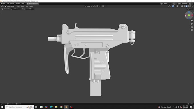 model 3d weapons for games or 3d printing