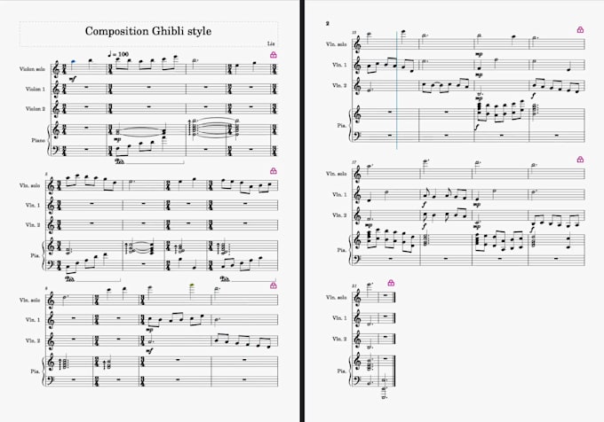 arrange or compose string music for duos, trios, or quartets