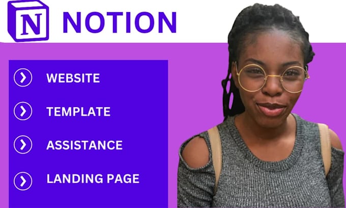 create your custom notion website, notion landingpage ,notion site