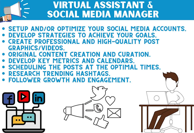 virtual assistant and social media manager