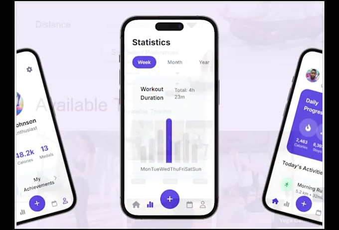 design a modern app or website user interface in figma