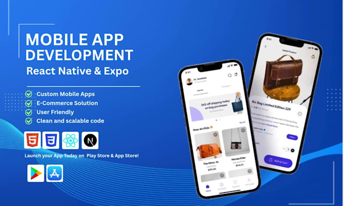 create android and IOS mobile app in react native expo