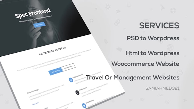 convert PSD to wordpress , figma to wordpress, xd to wordpress with elementor
