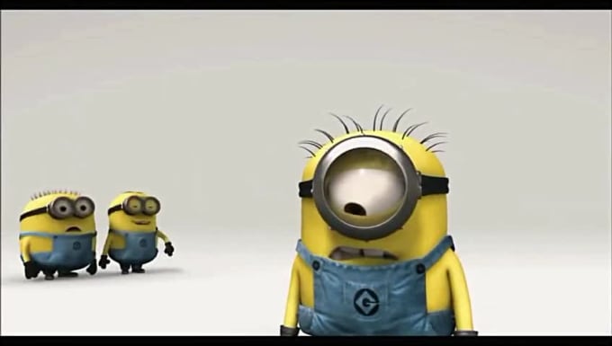 Do funny minions glass break intro with your text and logo in 12hrs by  Mariaz690 | Fiverr