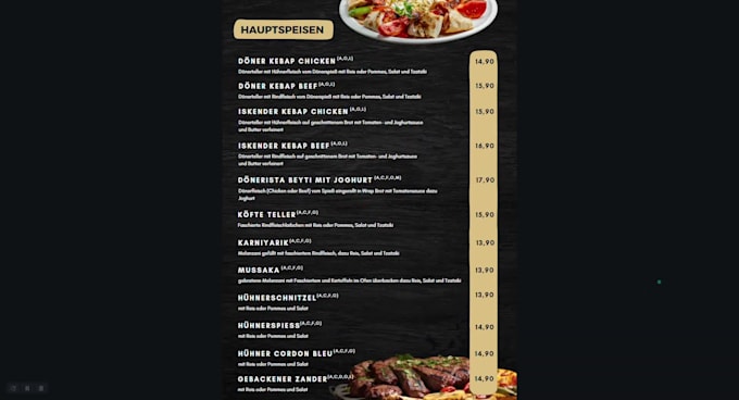 design stunning restaurant menus for your restaurant
