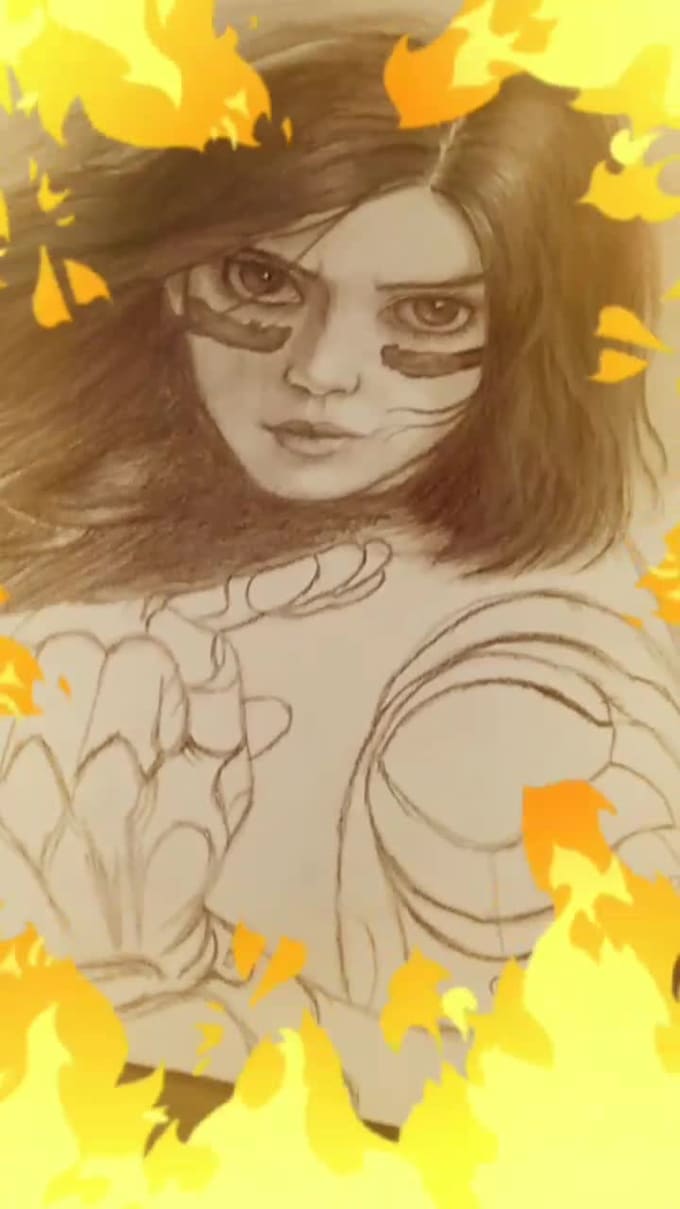 draw your picture on paper with pencil art