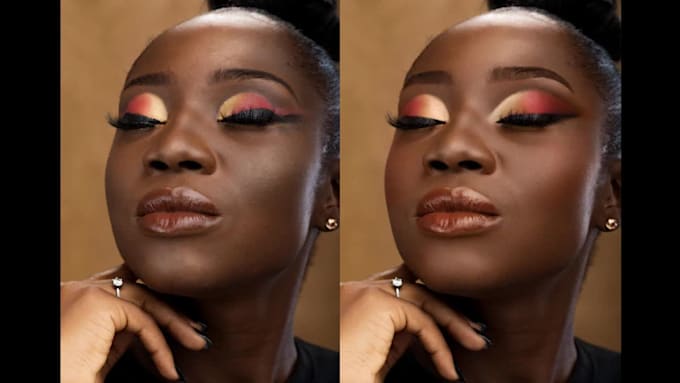 fix or retouch bad makeup with photoshop