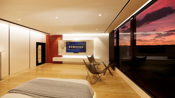 do 3d modeling and rendering interior design,