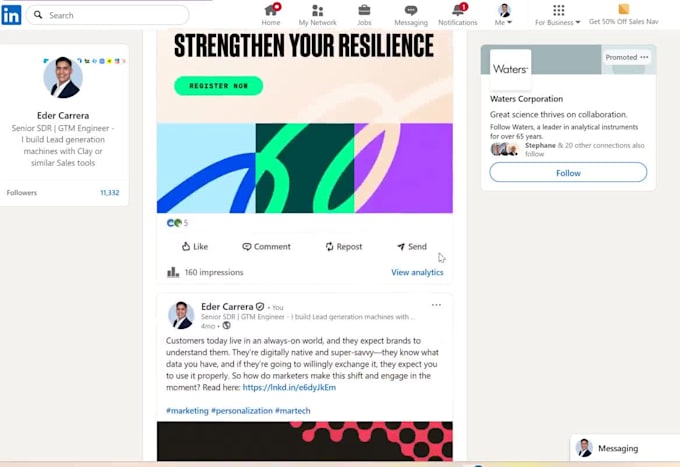 post and optimize your linkedin content for b2b visibility