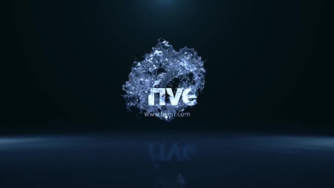 make liquid water logo video in full hd in 24 hours