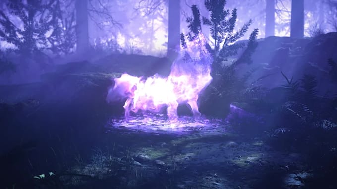 make spirit wolf logo intro video in full hd