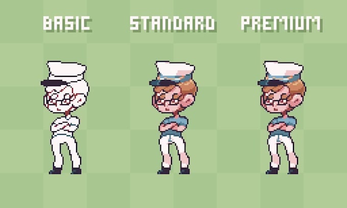 create your character or persona in my pixel art style