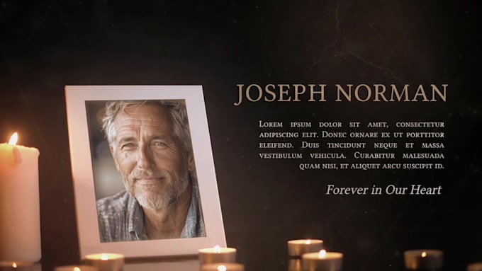 make memorial funeral slideshow with photographs