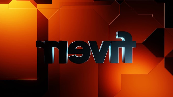 3d logo or text 360 spin perfect loop video