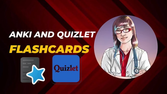 create customized anki and quizlet flashcards