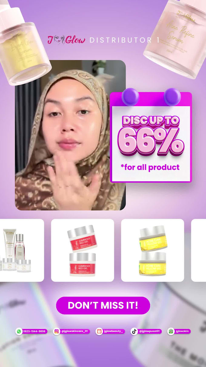 eye catchy design social media and ad motion
