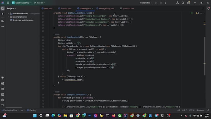 fix any errors in python, java , web development assignments