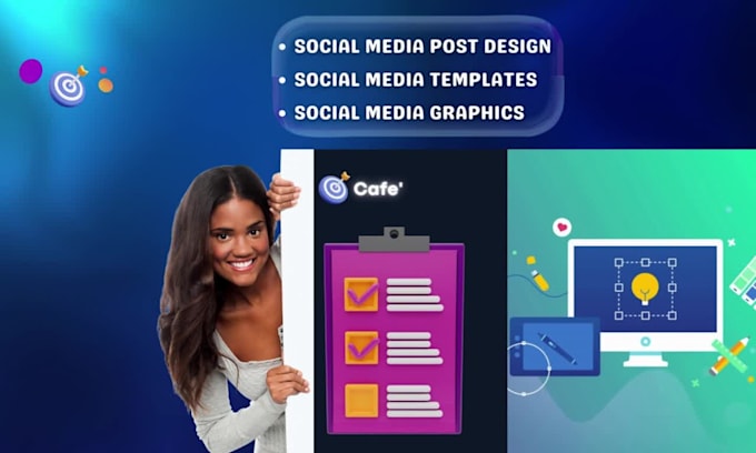 design your awesome social media posts and banner