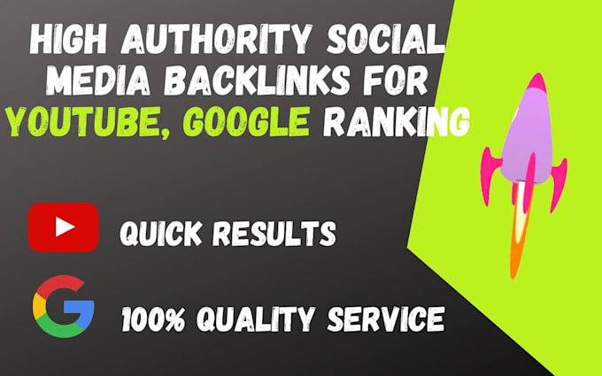 create 300 high authority social media SEO backlinks to high rank video, url