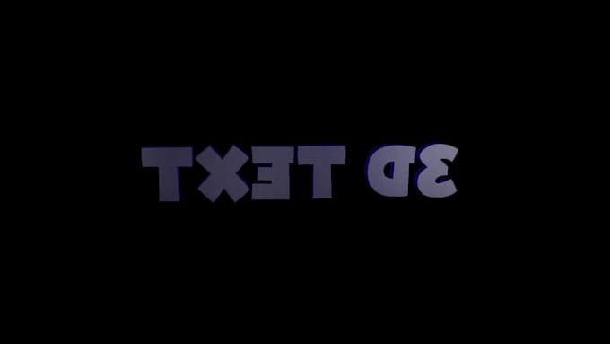 Do rotating 3d text loop by Nassmo78 | Fiverr