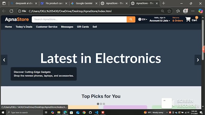 create a beautiful static website using HTML5 css3