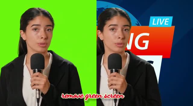 remove green or blue screen