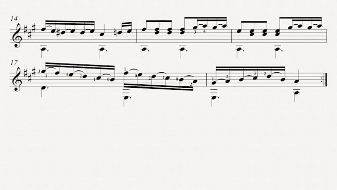 transcribe your song into guitar tab and sheet music