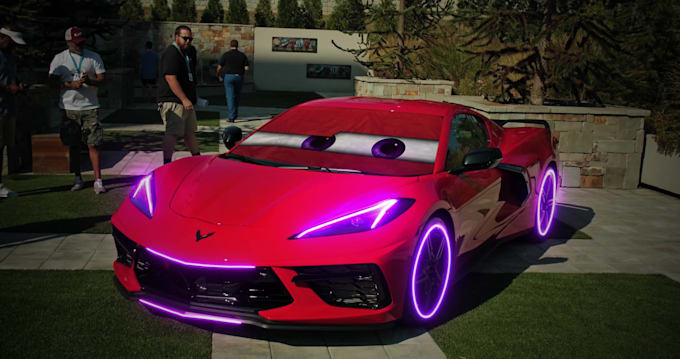 create visual effect pixar eyes to any your car