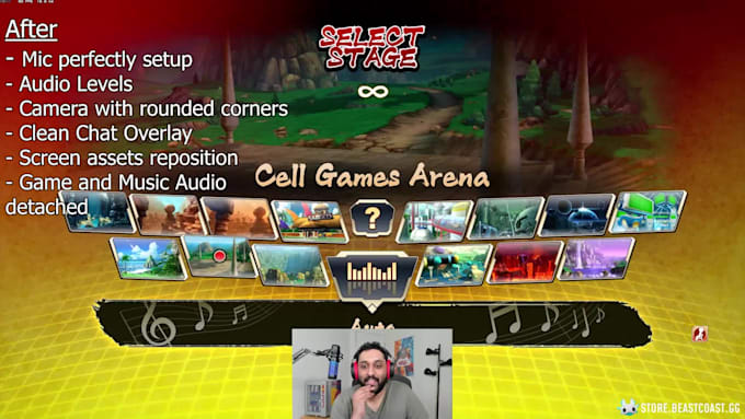 configure your obs or setup for live streaming or recordings