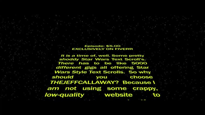 all star wars intro text