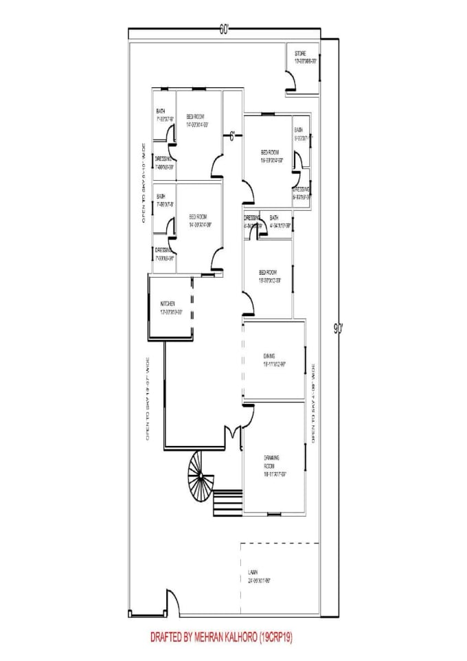 Do designing house plan by Mehrankalhoro | Fiverr