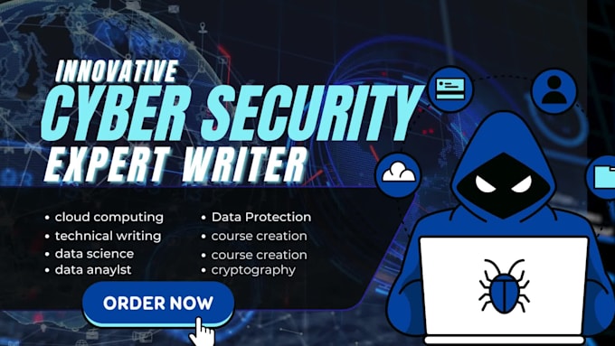 write cybersecurity, online course, cloud computing, technical, and ebook writer