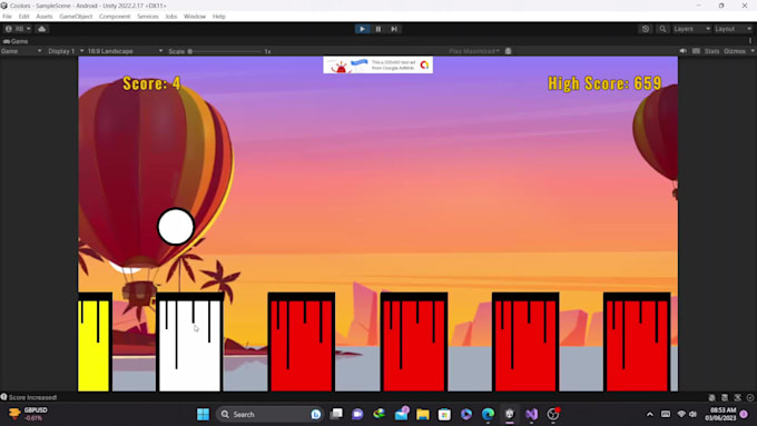 do a 2d unity game development full game creation