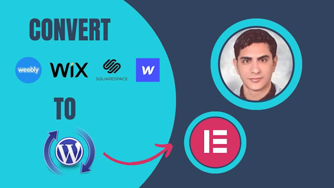 convert framer to wordpress, wix, webflow to wordpress elementor