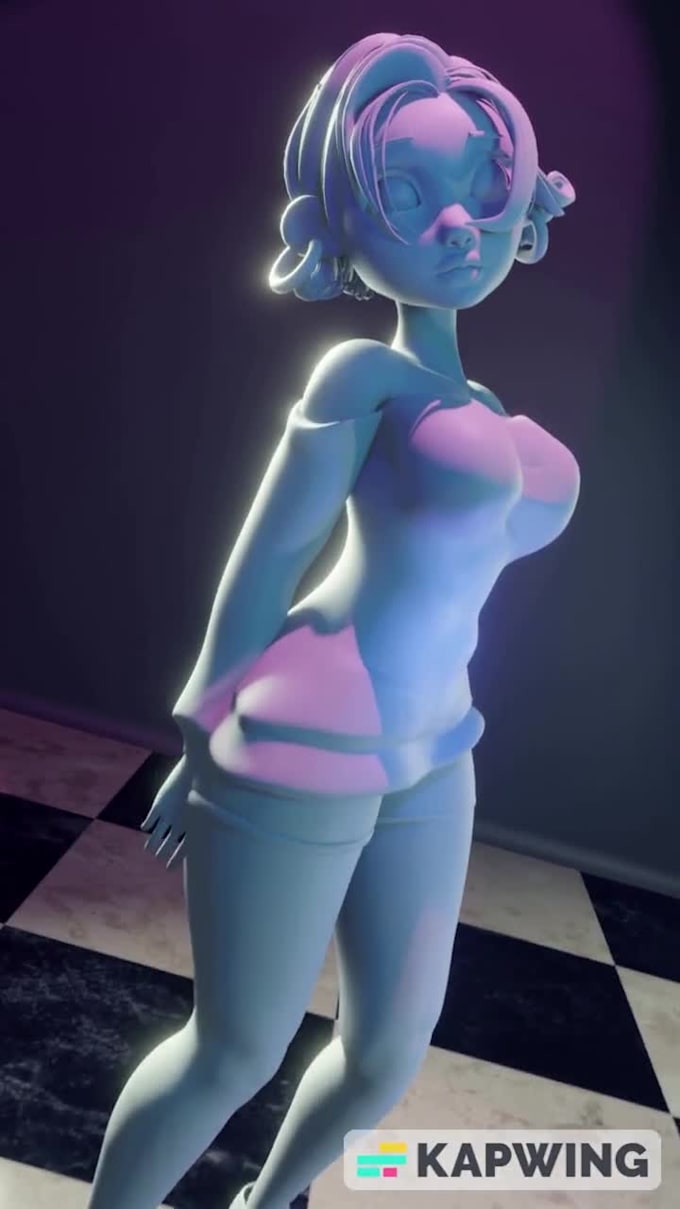 make high quality 3d character for game and animation