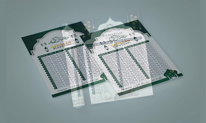 design amazing ramadan calender