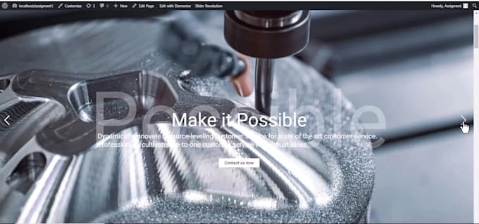 create a website, and layer slider in slider revolution