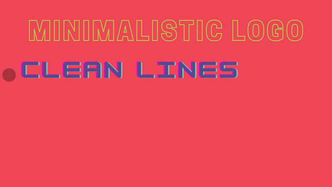 design unique minimalistic logo