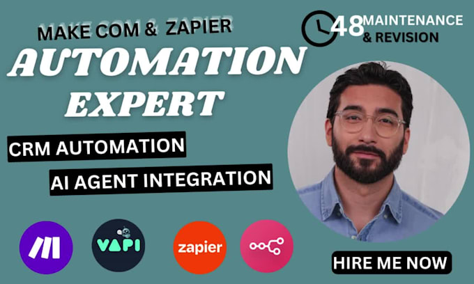 setup automation on make com n8n vapi ai integration make com scenerio in 48 hrs