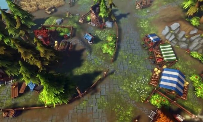 create 3d game environment unity level stylized scene 3d background 3d textures