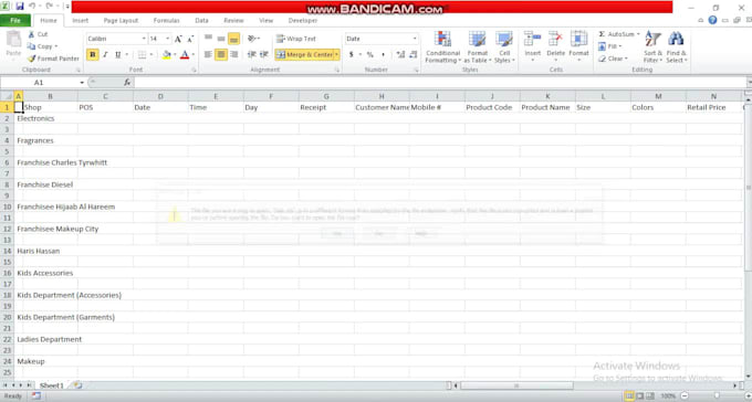 prepare general ledgers receivable and payable and vba excel