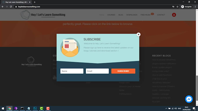 add newsletter signup, popup to your wordpress website