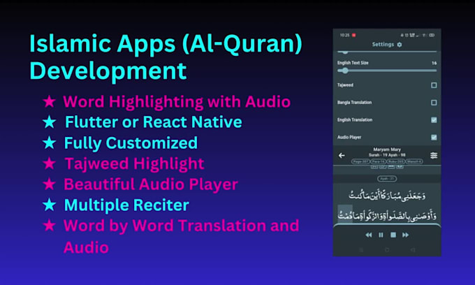 develop islamic mobile apps for android