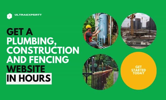 create a plumbing, fencing, and construction wordpress website or redesign