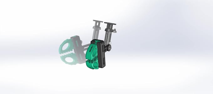 design a drone compatible robotic arm in solidworks