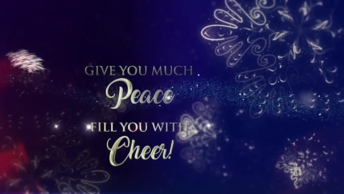 create video with christmas and new year wishes