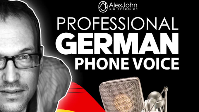 do a german voice over for phone message, IVR and voicemail